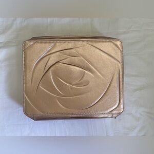 Lancôme Women’s Vegan Leather Cosmetic/Travel Carrying Case in Rose Gold Sz OS